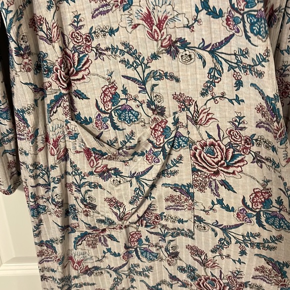Lularoe Floral XL Sarah Duster Cardigan - Picture 9 of 10